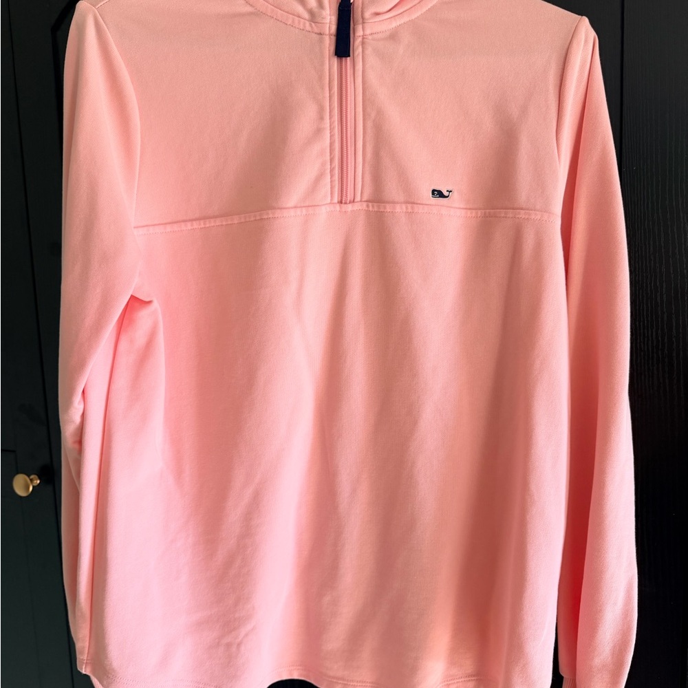 Vineyard Vines Peach Quarter-Zip Pullover
